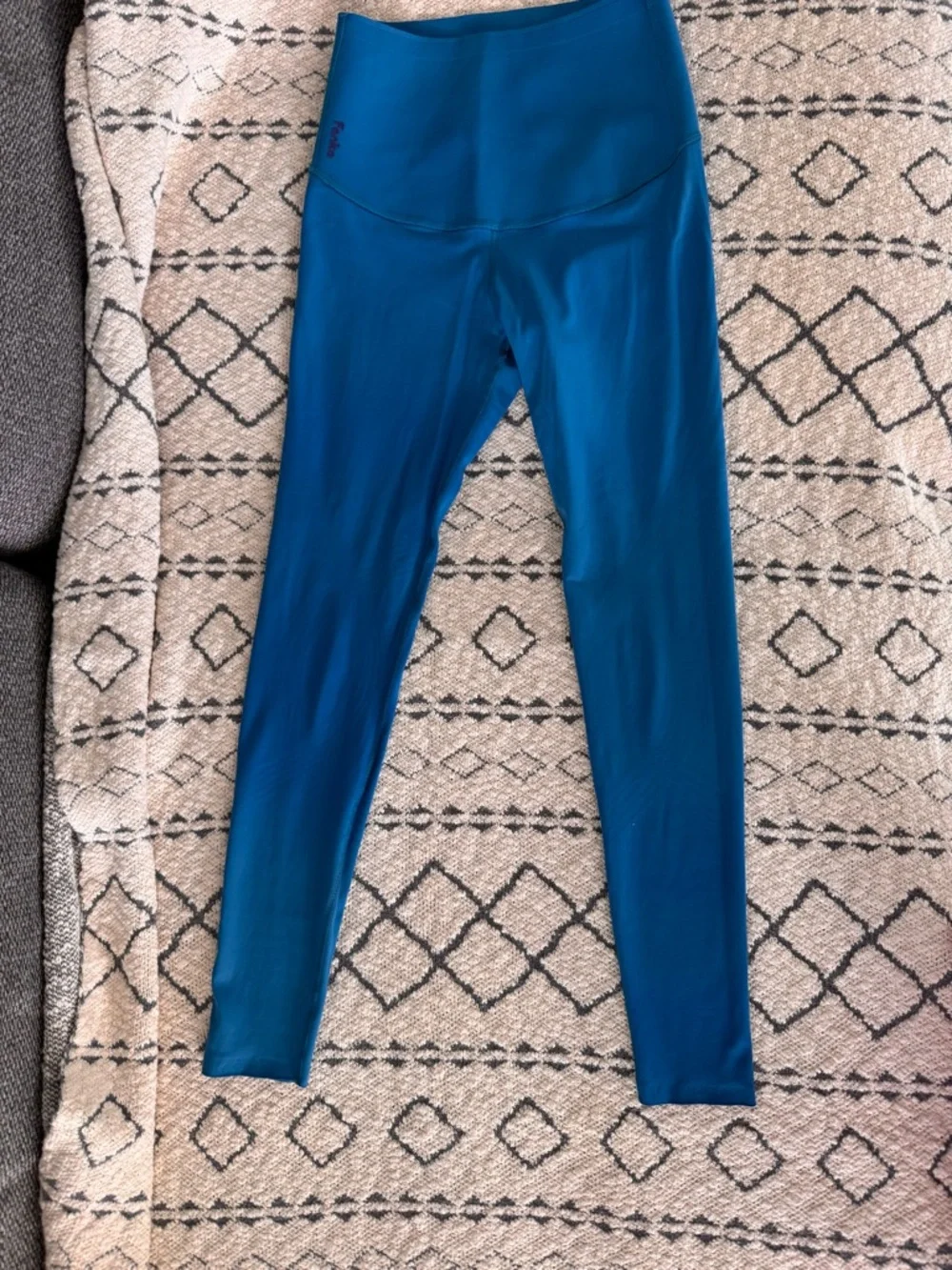 FANKA High-Waist Blue- Teal Shaping Leggings Sz S NWOT - Picture 1 of 2